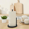 Standing Stainless Steel Paper Towel Holder Countertop Roll Dispenser with Weighted Base Zevon