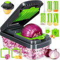 12-in-1 Multifunctional Vegetable Food Chopper with 7 Blades & Container Zevon