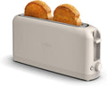 Bella 2-Slice Slim Long Slot Toaster with 6-Setting Shade Control 900W Oatmilk Zevon
